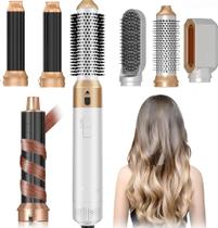 Escova de secador de cabelo Roll With Us Depot 5 em 1 com íon negativo Escova de secador de cabelo Roll With Us Depot 5 em 1 com íon negativo