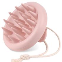 Escova de Shampoo Massageadora de Couro Cabeludo Hilph - Silicone Rosa