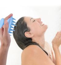 Escova de Silicone Massageador para Couro Cabeludo e Banhos - GM Hair