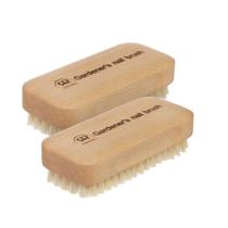 Escova de unhas Redecker Beechwood Gardener's com fibra vegetal dura