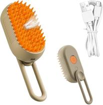 Escova de Vapor para Pets Elétrica Recarregável Autolimpante com Cabo Cores Sortidas Para Cachorro Gato