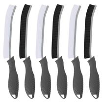 Escova de vaso sanitário TQRR, conjunto de 2 escovas de limpeza de banheiro, cinza