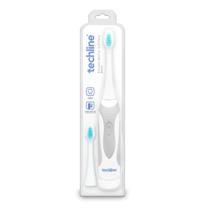 Escova Dental a Pilhas EDA01 Cinza com Refil - Techline