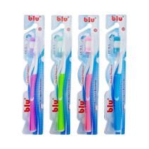 Escova dental adulto dura blu pacote com 12 unidades - blu - Dagia
