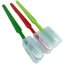 Escova Dental Adulto Macia Com Protetor De Cerdas - Kit 50Un