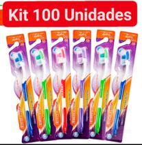 Escova Dental c Capa Protetora Kit com 100 Unidades - diversas