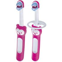 Escova Dental Cabo Curto Baby's Brush 2 Unid. Mam 6m+