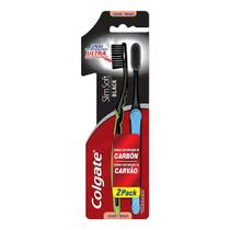 Escova Dental Colgate Slim Black 2 unidades Escova Dental Colgate Slim Black 2 unidades