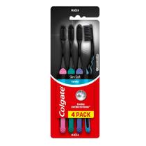 Escova Dental Colgate Slim Soft Black 4 Unidades