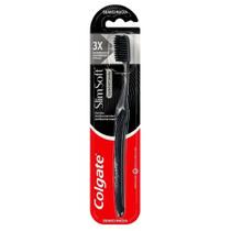 Escova Dental Colgate Slim Soft Black Carvão Cerdas Macias Escova Dental Colgate Slim Soft Black Carvão Cerdas Macias