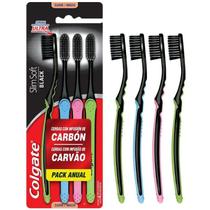 Escova dental colgate slim soft carvão c/4 unidade macia Escova dental colgate slim soft carvão c/4 unidade macia