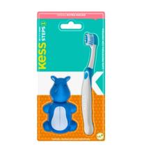 Escova Dental Com Capa Protetora Kess Belliz Azul Cod.2037 Escova Dental Com Capa Protetora Kess Belliz Azul Cod.2037
