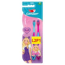 Escova Dental Condor Barbie Kids Leve 2 Pague 1 Macia Especial