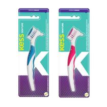 Escova Dental Denture Próteses e Aparelhos Kess Rosa