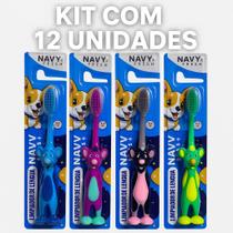 Escova Dental Draft Kids Cerdas Macias - KIT 12 unidades