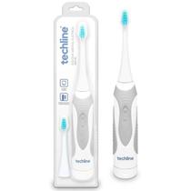 Escova Dental Elétrica Adulto - Cinza -Techline