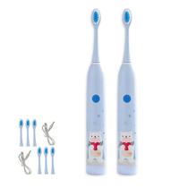 Escova Dental Eletrica Infantil Kit 2 Uni Recarregavel Limpeza Gengiva Oral Lingua Higiene Bucal Profunda 6 Velocidades Escova Dental Eletrica Infantil Kit 2 Uni Recarregavel Limpeza Gengiva Oral Lingua Higiene Bucal Profunda 6 Velocidades