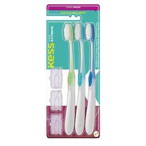 Escova Dental Extreme Clear Macia Pack Com 3 - Kess