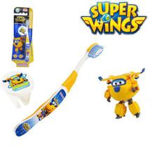 Escova dental Infantil Cerdas Macias com Capa Protetora Super Wings - Donnie - FRESCOR