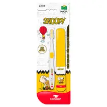Escova Dental Infantil Condor Snoopy Macia + Grátis Estojo Protetor