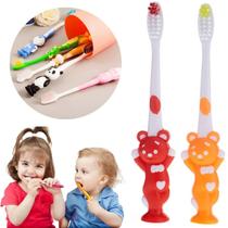 Escova Dental Infantil Extra Macia 2-5 Anos C/ Ventosa