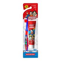 Escova Dental Infantil Herois + Gel Dental Herois com Flúor 50g - Dentalclean