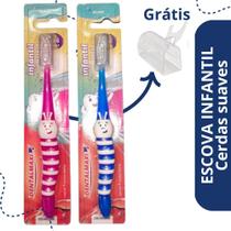 Escova Dental Infantil Lagarta Divertida Cores - Dentalmaxi Escova Dental Infantil Lagarta Divertida Cores - Dentalmaxi