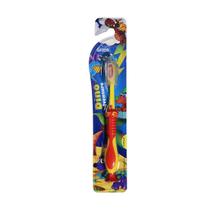 Escova Dental Infantil Macia Amarela Com Capa e Ventosa +3 Anos Dino Green - Green Dental