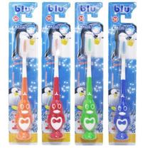 Escova Dental Infantil Macia Protetor Cerda Pinguim Colors - Dagia