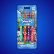 Escova Dental Infantil Mickey Kids Multicores 4un Oral B Escova Dental Infantil Mickey Kids Multicores 4un Oral B
