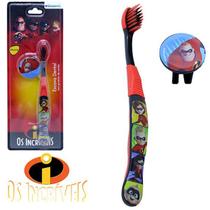 Escova Dental Infantil Os Incríveis com Capa - Etident Escova Dental Infantil Os Incríveis com Capa - Etident