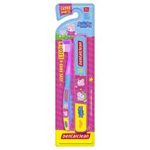 Escova Dental Infantil Peppa Escolar Rosa - Dentalclean