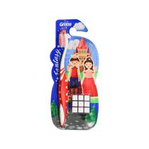 Escova Dental Infantil Vermellha 4 Anos + Com Cubo Mágico Green