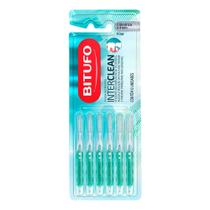Escova Dental Interdental BITUFO Cilíndrica Fina 4mm Interclean Extra Macia 6 Unidades