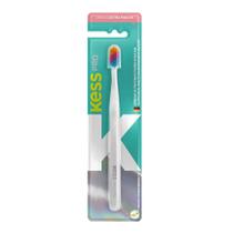 Escova Dental Kess Pro Colorful Extra Macia Cores Sortidas 1 Unidade + Capa Protetora