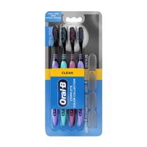 Escova Dental Média Oral-B Complete Color Collection Clean 4 Unidades