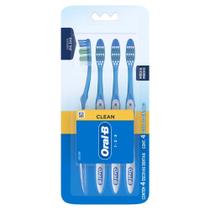 Escova Dental Oral B 123 Clean Com 4Un Escova Dental Oral B 123 Clean Com 4Un