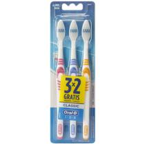 Escova Dental Oral-B Classic 1, 2, 3 Leve 3 Pague 2