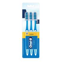 Escova dental oral b clean 123 média - 3 unidades Escova dental oral b clean 123 média - 3 unidades