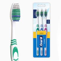 Escova dental oral b clean classic macia suave - 3 unidades Escova dental oral b clean classic macia suave - 3 unidades