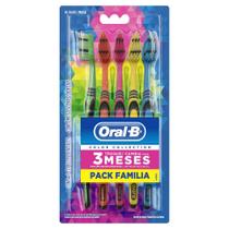 Escova Dental Oral-B Color Collection Pack com 5 Unidades