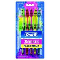 Escova Dental Oral-B Color Collection Pack Familia 5un