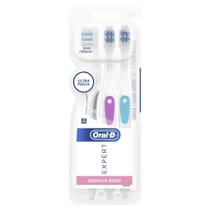 Escova Dental Oral-B Expert Gengiva Sensi Ultra Macia Cores Sortidas 3 Unidades