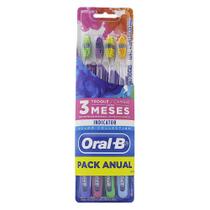 Escova Dental Oral B Indicator Color 35 Macia com 4 unidades Escova Dental Oral B Indicator Color 35 Macia com 4 unidades