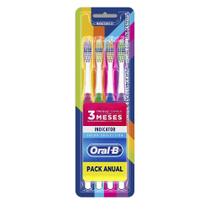 Escova Dental Oral B Indicator Color Collection 4 Unidades Escova Dental Oral B Indicator Color Collection 4 Unidades