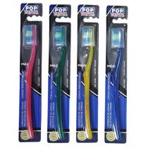 Escova Dental Pop Dente Escova De Dente Média 12 Unidades