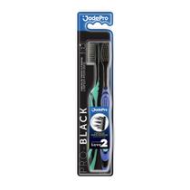Escova Dental Pro Black Jadepro Cerdas de Ponta Ultra Fina Macia