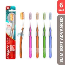 Escova Dental Slim Soft Advance 6 unidades Colgate