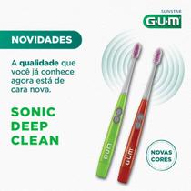 Escova Dental Sonic Deep Clean GUM Vibração Sônica 1 Escova