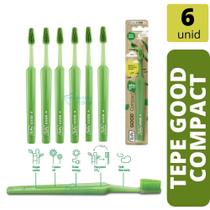 Escova Dental Sustentável Tepe GOOD Compact Soft 6 unidades